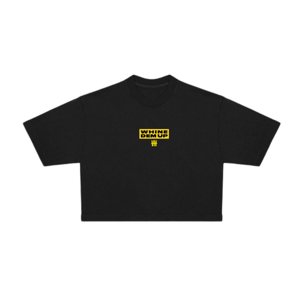 Whine Dem Up Oversized Crop Top